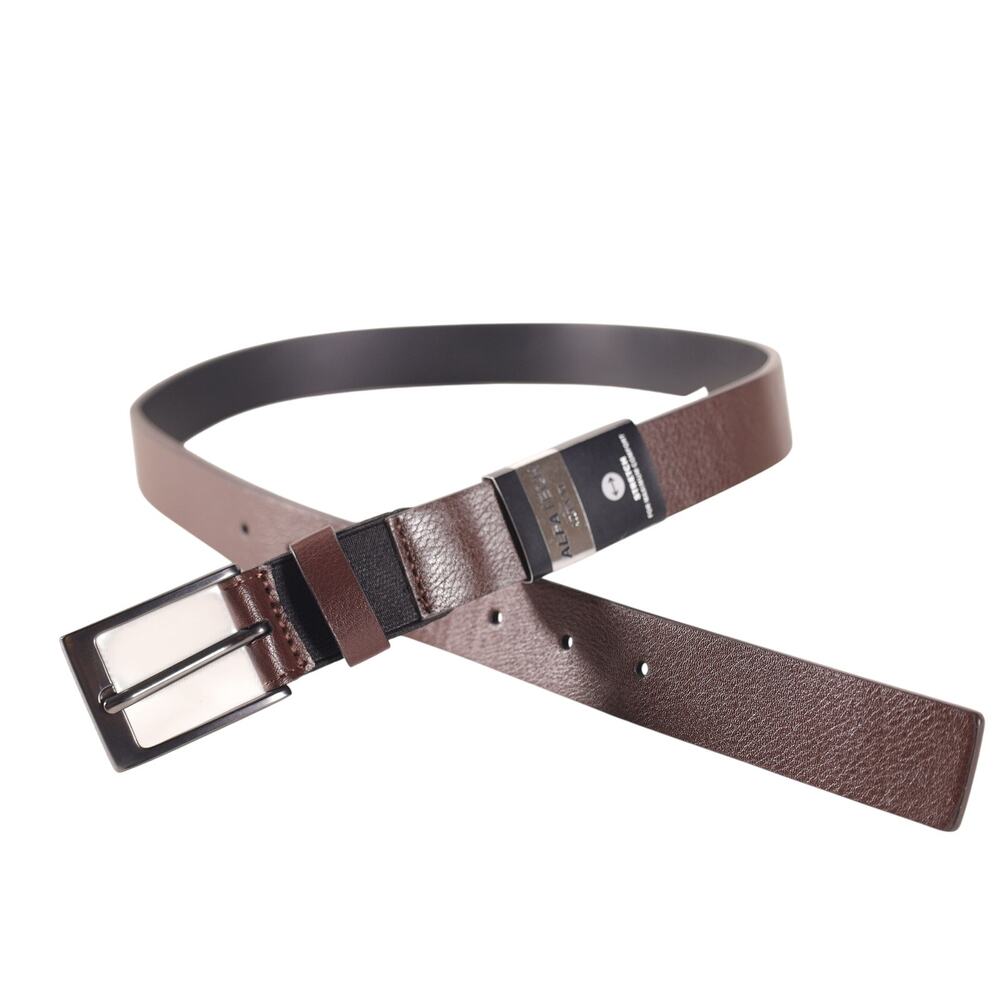 Alfani Alfatech Faux Brown Leather Men's Belt - Size Small 30/32 - NWT